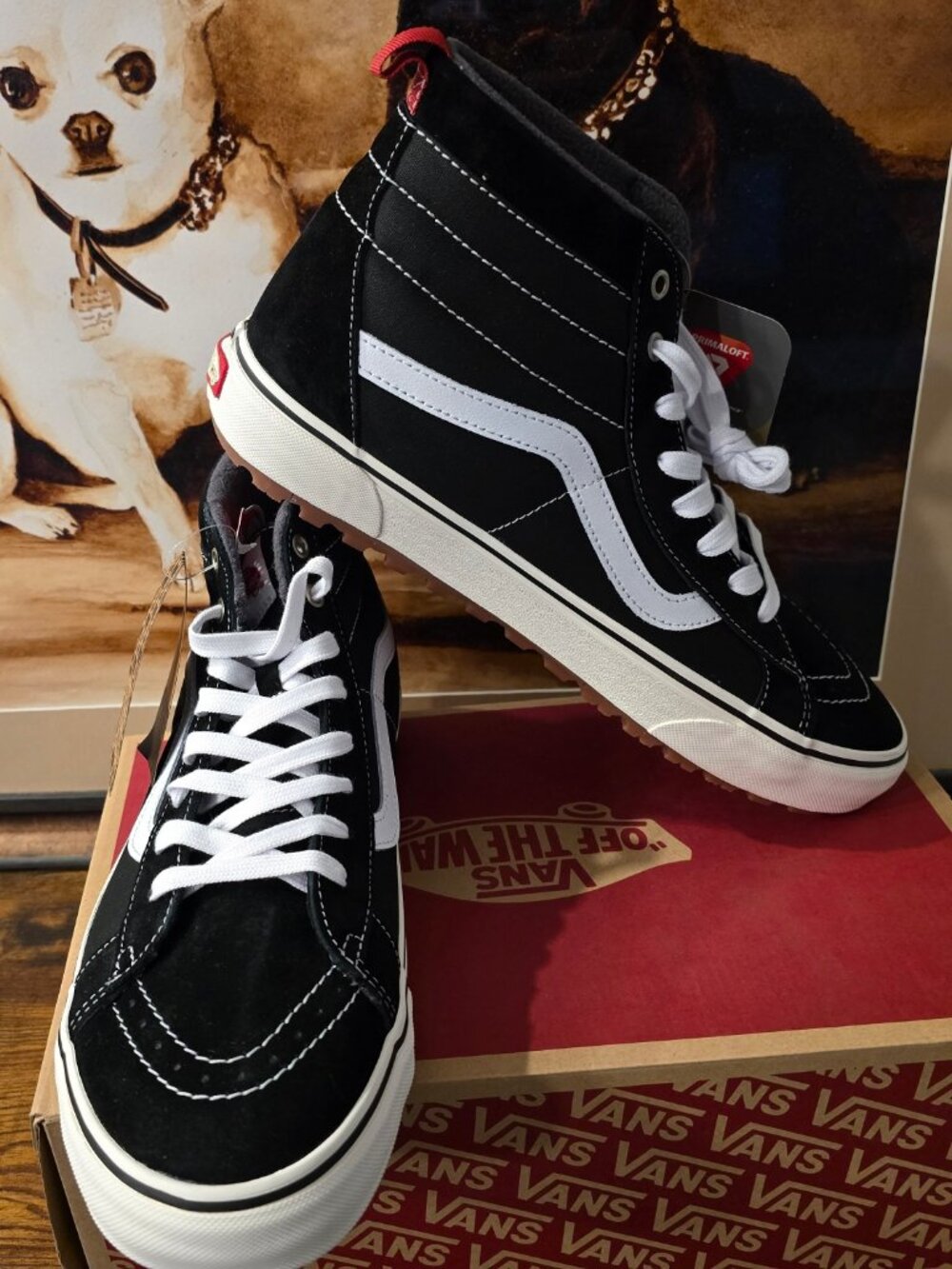 Vans Sk8-Hi MTE-1 Black True White VN0A5HZY6BT Men's Size 9.5 Sneaker Boots NEW